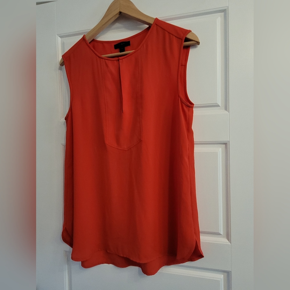 J Crew sleeveless flowy blouse